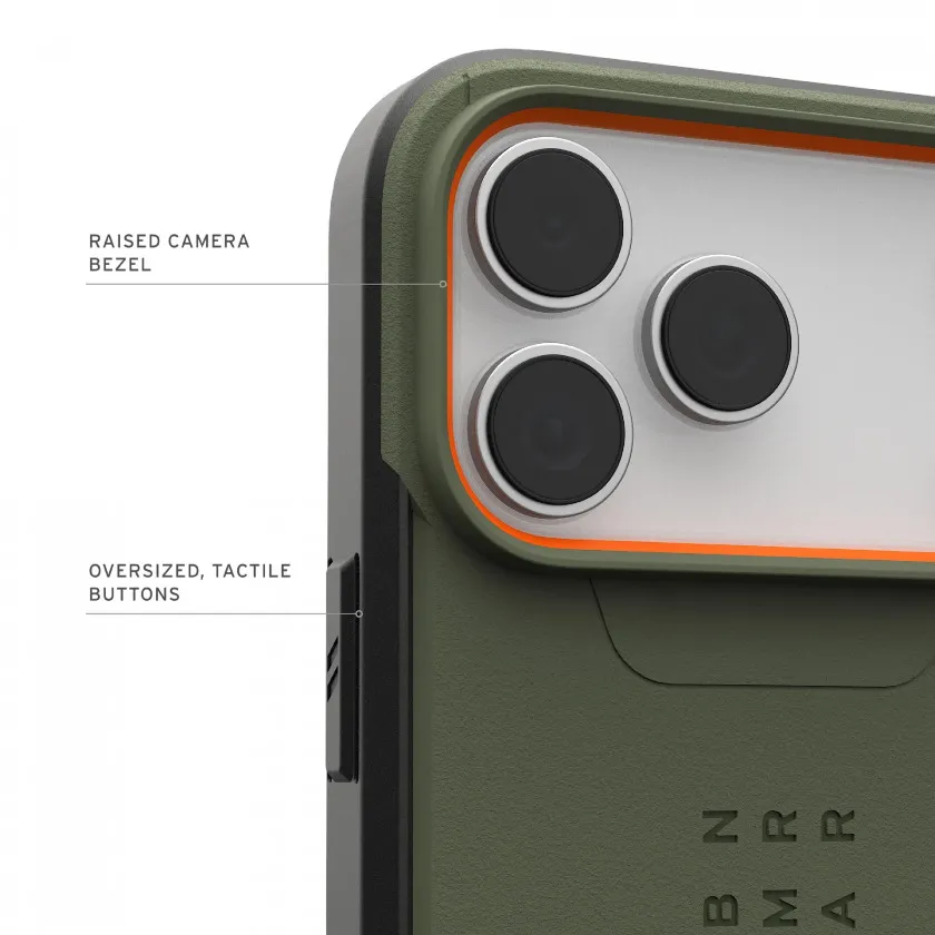 Чехол UAG Civilian с MagSafe для iPhone 17 Pro Max Olive/Orange оливковый 114546117297