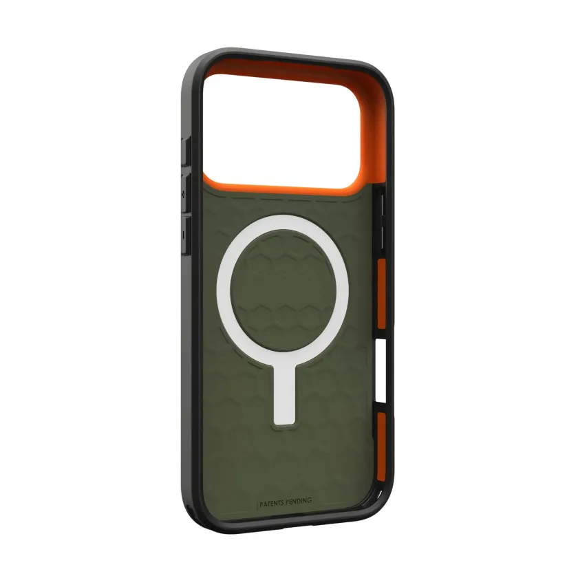 Чехол UAG Civilian с MagSafe для iPhone 17 Pro Max Olive/Orange оливковый 114546117297