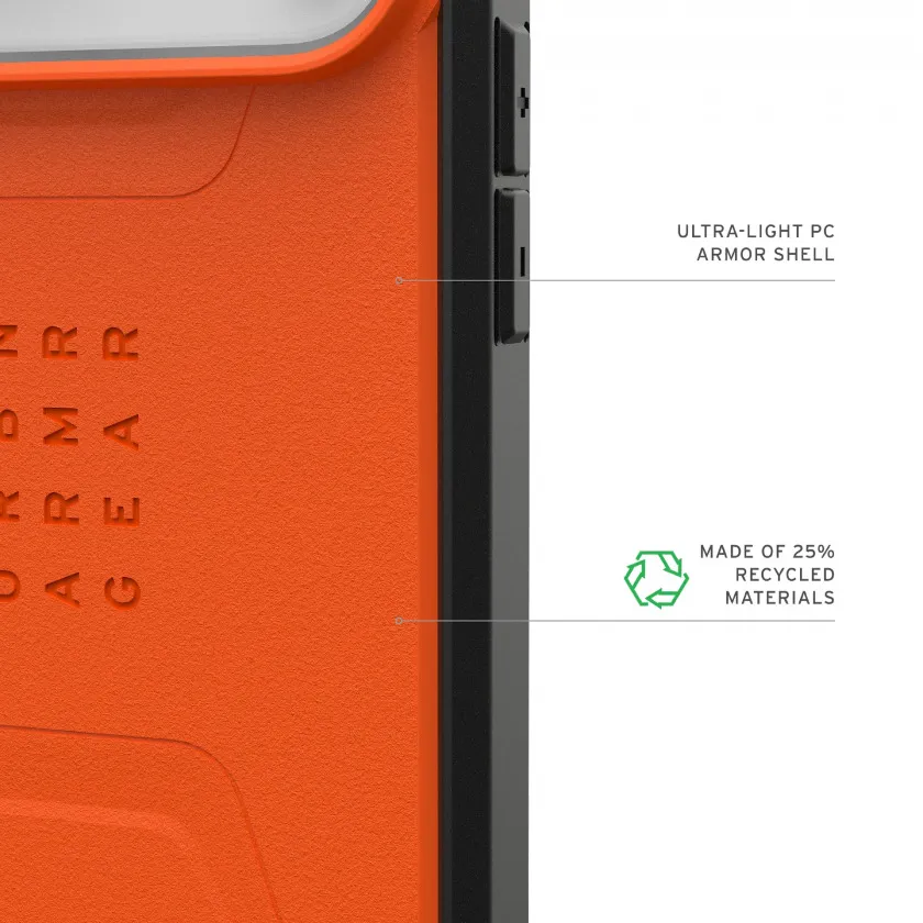 Чехол UAG Civilian с MagSafe для iPhone 17 Pro Max Orange оранжевый 114546119797
