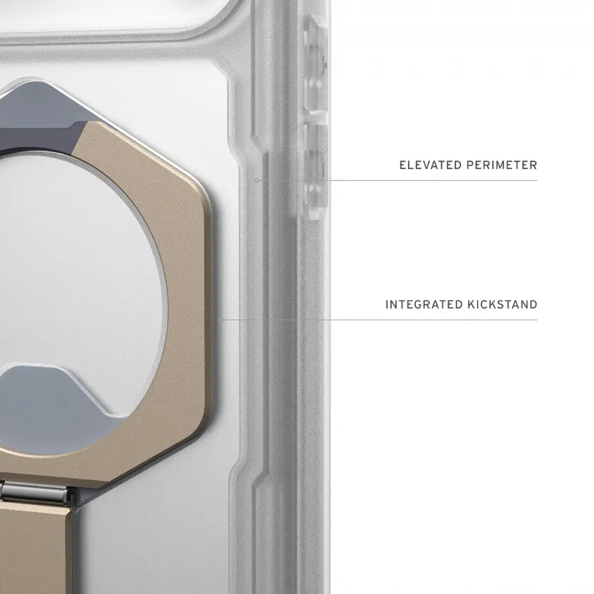 Чехол UAG Plasma XTE с MagSafe для iPhone 17 Pro Max Clear/Titanium прозрачный/титановый 114528114G36
