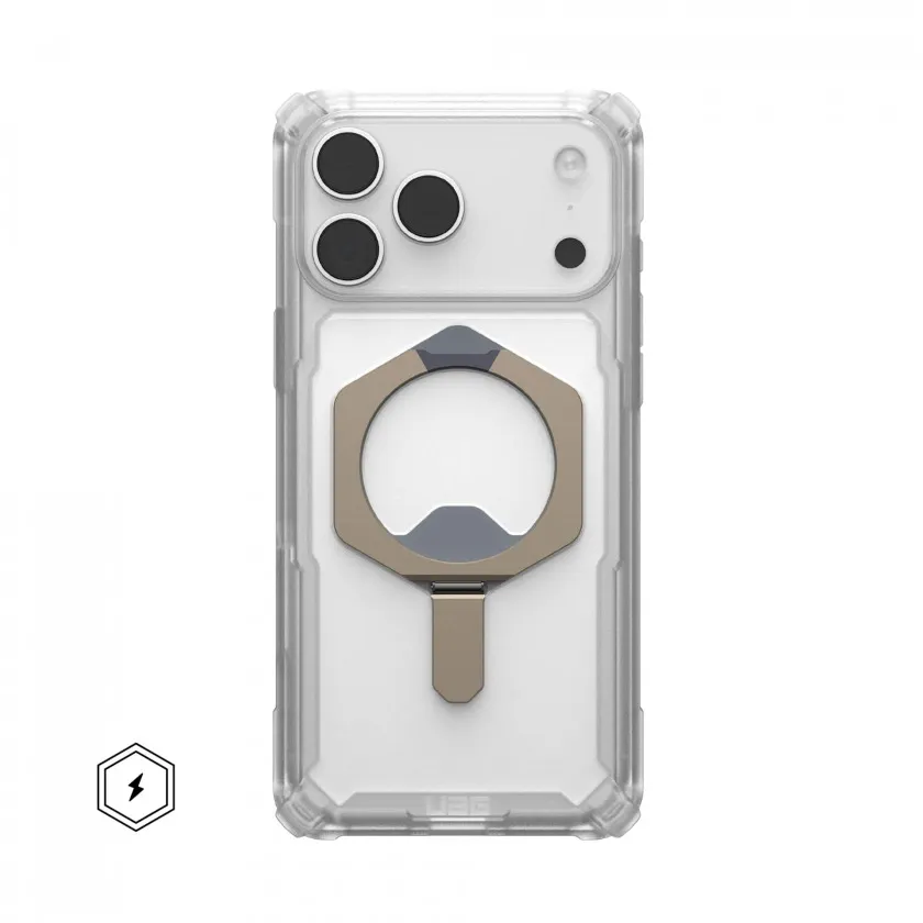Чехол UAG Plasma XTE с MagSafe для iPhone 17 Pro Max Clear/Titanium прозрачный/титановый 114528114G36