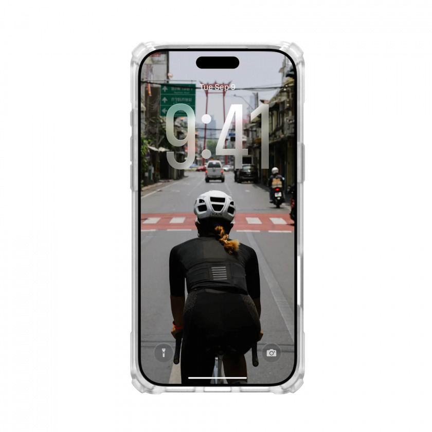 Чехол UAG Plasma XTE с MagSafe для iPhone 17 Pro Max Clear/Titanium прозрачный/титановый 114528114G36