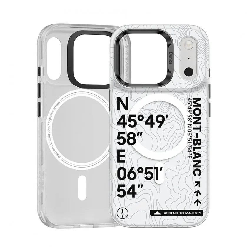 Чехол Benks Mt. Blanc Phone Case with MagSafe для iPhone 17 Pro Max принт Mont-Blanc C.K.QS.AP.CB.0070