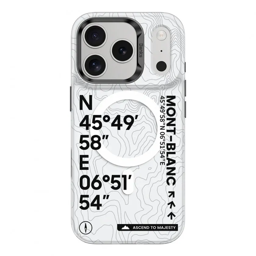Чехол Benks Mt. Blanc Phone Case with MagSafe для iPhone 17 Pro Max принт Mont-Blanc C.K.QS.AP.CB.0070