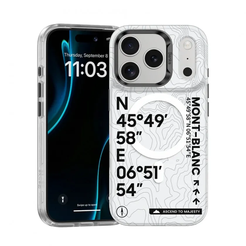 Чехол Benks Mt. Blanc Phone Case with MagSafe для iPhone 17 Pro Max принт Mont-Blanc C.K.QS.AP.CB.0070