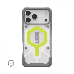 Чехол UAG Pathfinder Clear с MagSafe для iPhone 17 Pro Active Neon неон 114551118181