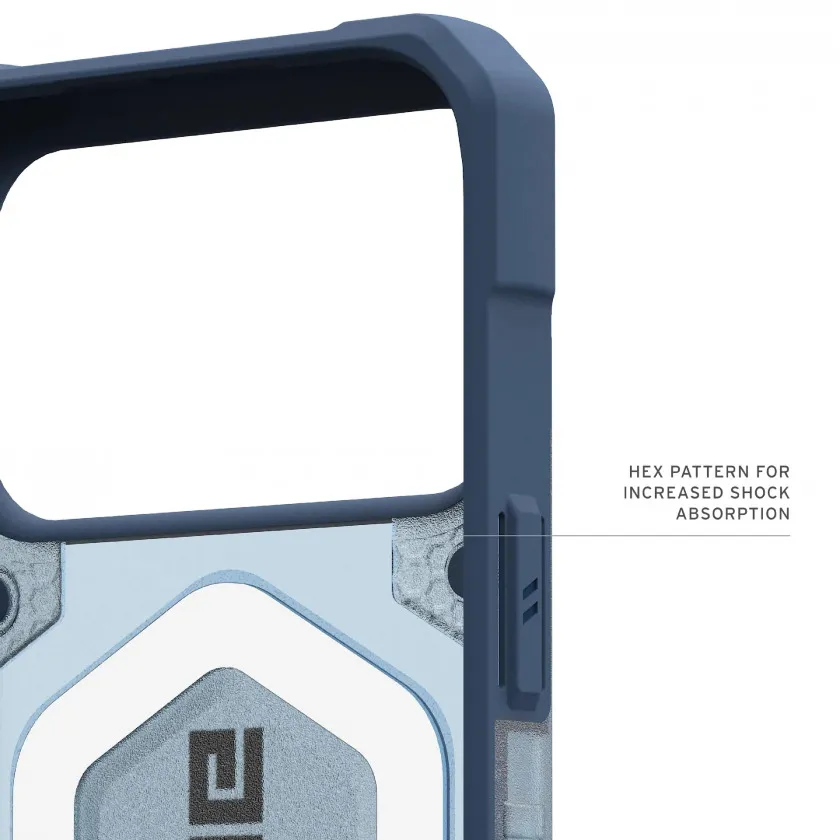 Чехол + шнурок UAG Pathfinder Clear Series with MagSafe для iPhone 17 Pro Max Active Blues Lanyard прозрачно/голубой 1145521BV03