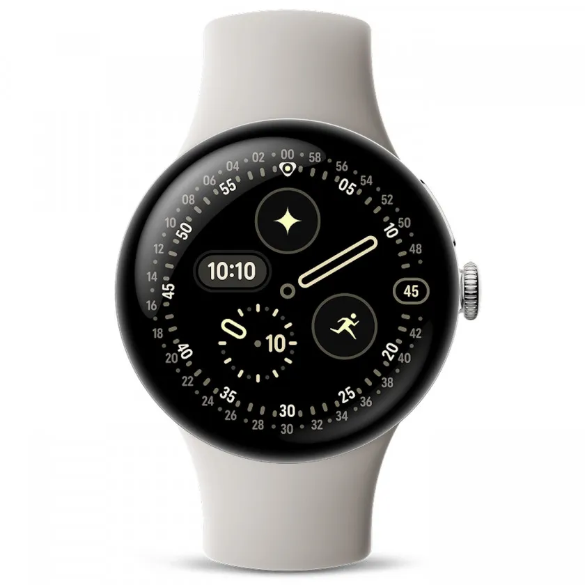 Google Pixel Watch 4 41"мм Wi-Fi Polished Silver/Porcelain серебристый/фарфор