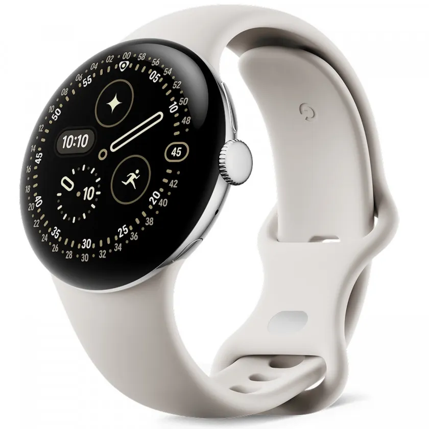 Google Pixel Watch 4 41"мм Wi-Fi Polished Silver/Porcelain серебристый/фарфор
