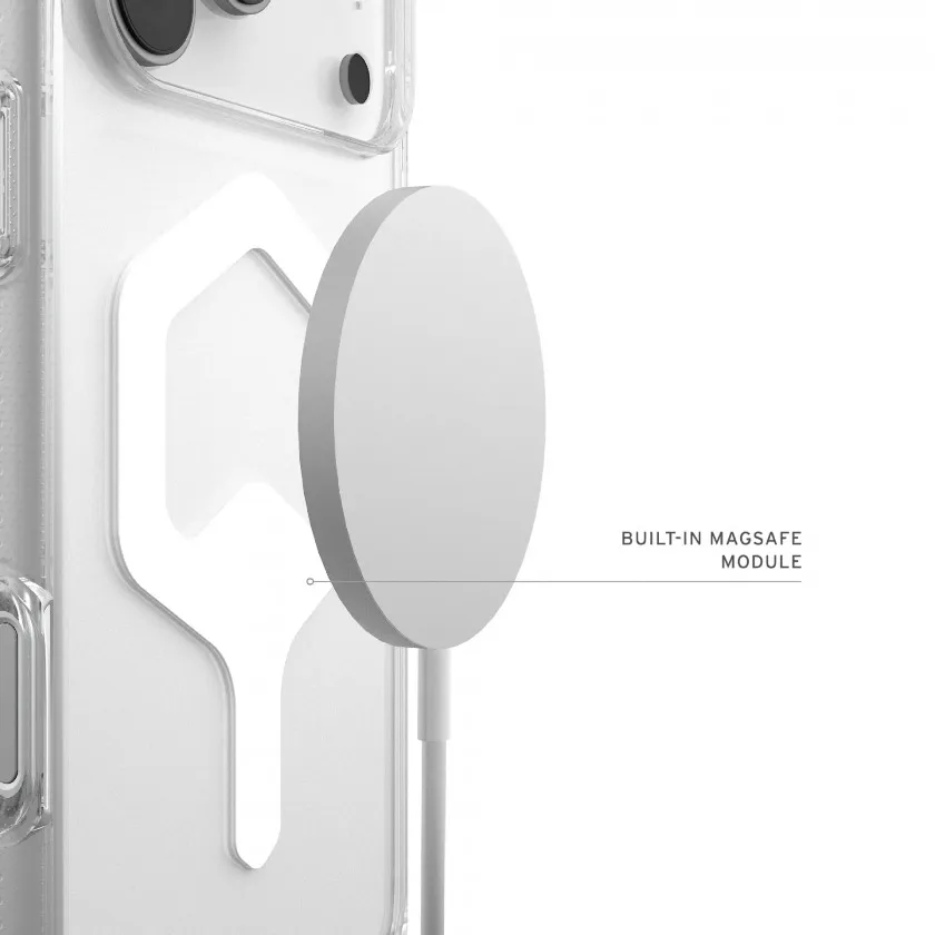 Чехол UAG Plyo с MagSafe для iPhone 17 Pro Max Ice/White прозрачный/белый 114530114341