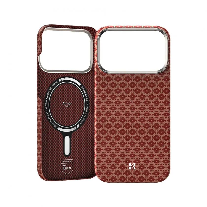 Чехол Benks ArmorGrid ArmorAir Case built with Kevlar® with MagSafe для iPhone 17 Pro Red красный