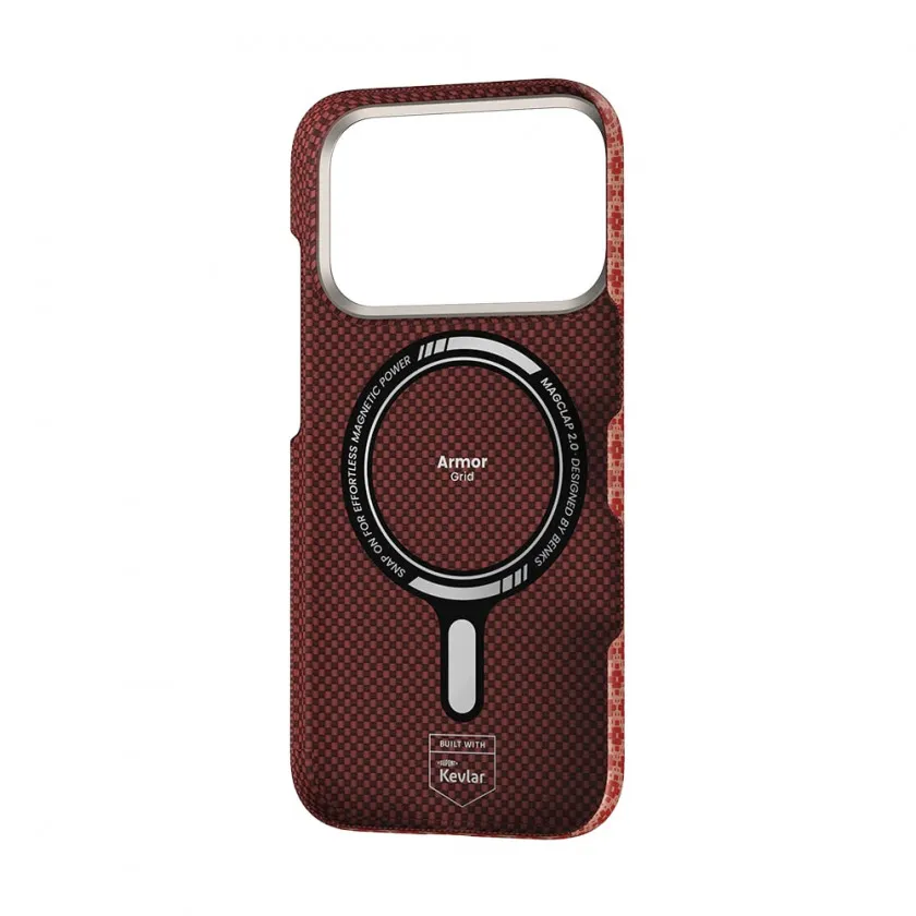 Чехол Benks ArmorGrid ArmorAir Case built with Kevlar® with MagSafe для iPhone 17 Pro Red красный