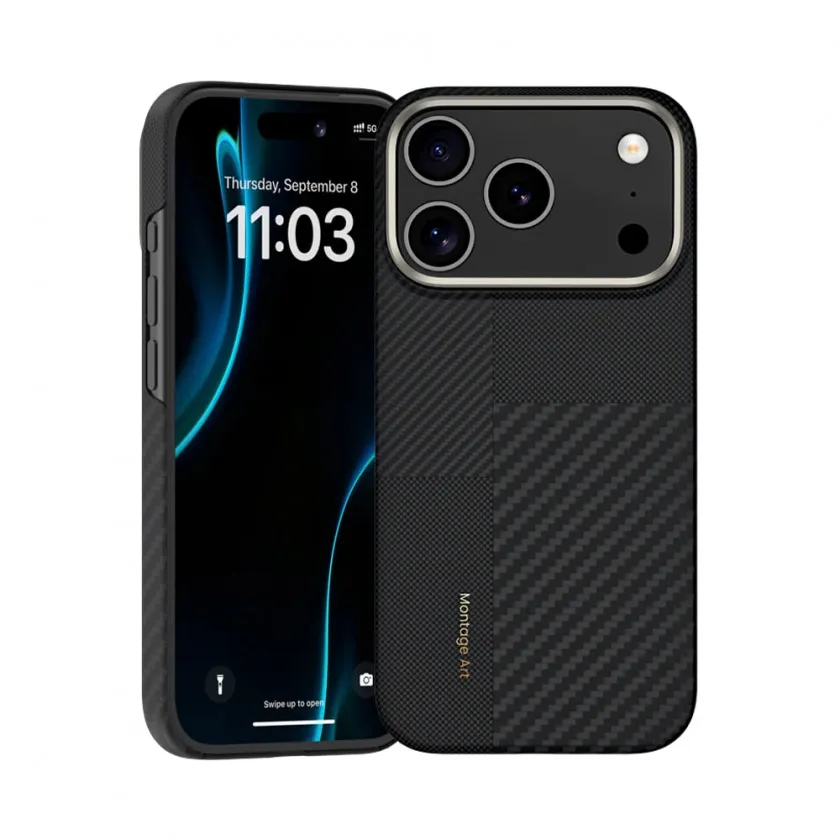 Чехол Benks Montage ArmorAir Case built with Kevlar® for iPhone 17 Pro Max C.K.FL.AP.BK.MB70