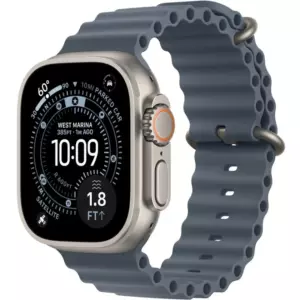 Apple Watch Ultra 3 GPS + Cellular, 49mm Natural Titanium Case with Anchor Blue Ocean Band натуральный титан/синий