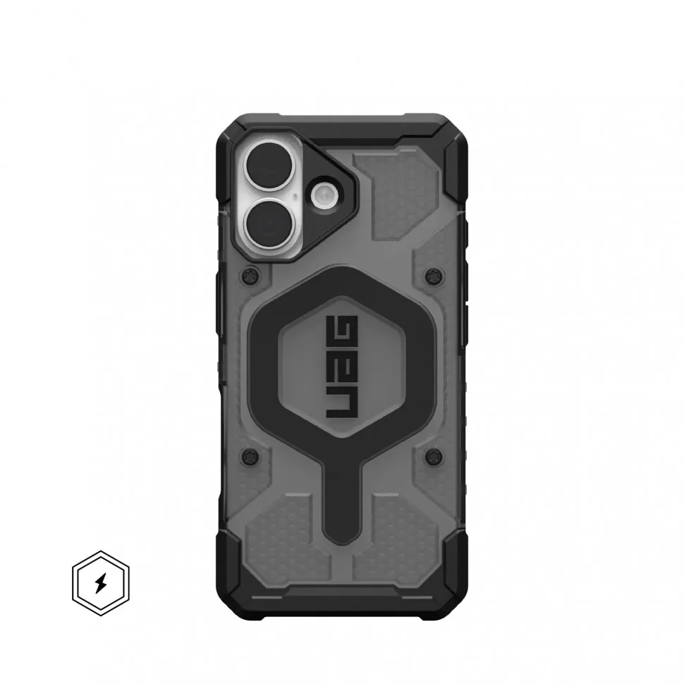 Чехол с поддержкой MAGSAFE Uag Pathfinder Clear для iPhone 17 6.3", цвет тонированный (Ash) 114553113140