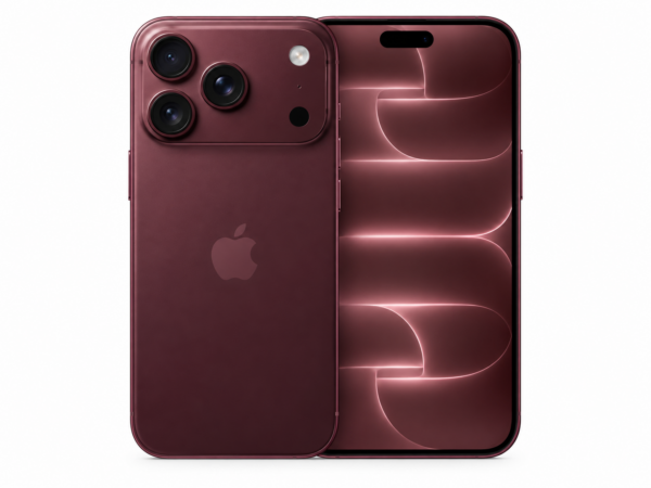 Apple iPhone 18 Pro 2TB Burgundy eSIM вид спереди и сзади