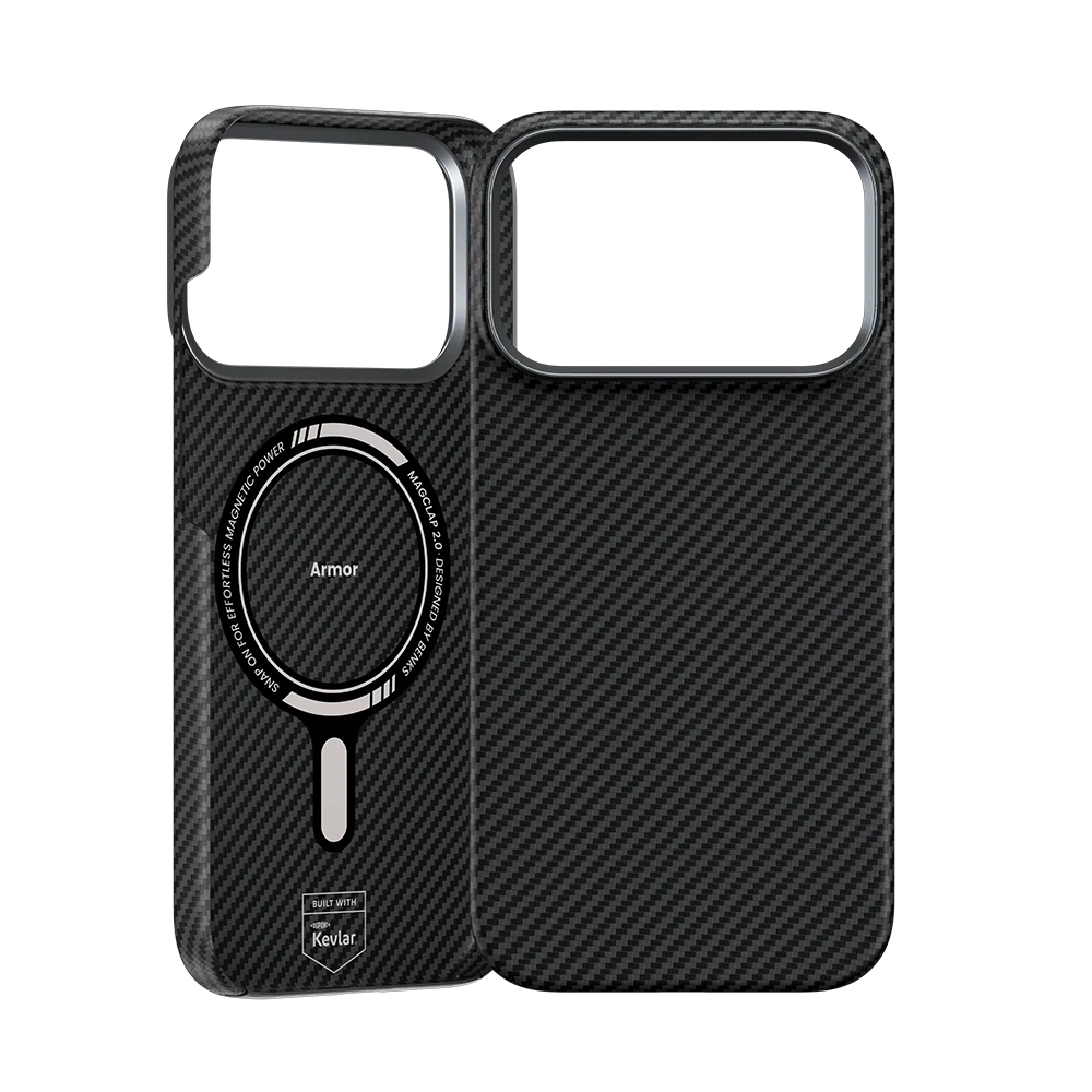 Чехол Benks ArmorAir 600D Kevlar® для iPhone 18 Pro Max, чёрный — внешний и внутренний вид