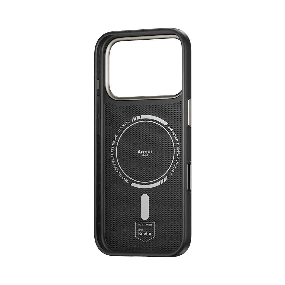 Чехол Benks ArmorGrid Pro Kevlar® для iPhone 18 Pro, Obsidian Black — фото 3