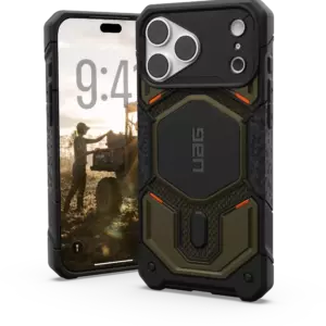 Чехол UAG Monarch Kevlar Element Green MagSafe для iPhone 18 Pro Max / 17 Pro Max — Kevlar Element Green